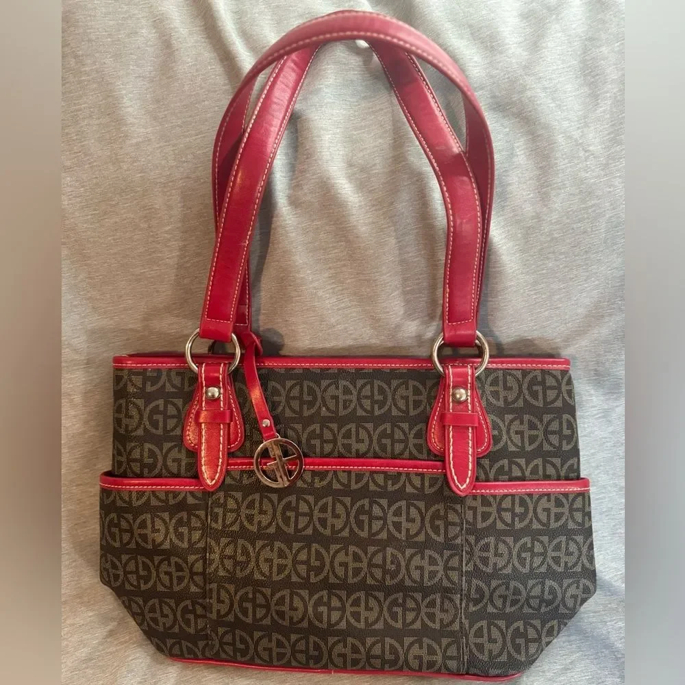 Giani Bernini Red Leather Hobo Bag